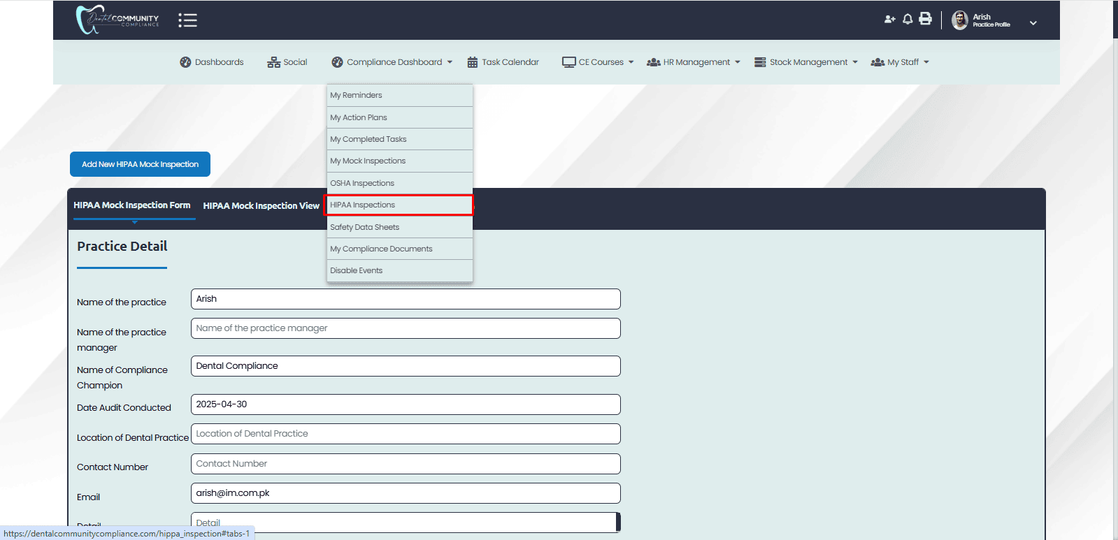 Dental Community Compliance