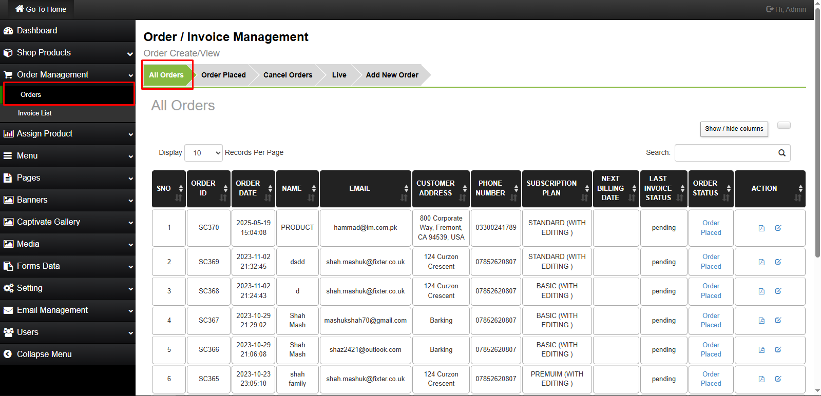Studio Management System